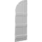 Ekena Millwork Americraft 5-Board (3 Batten) Wood Joined Board-n-Batten Shutters w/ Arch Top, ARW401BQ518X77PRH ARW401BQ518X77PRH - alternate 2